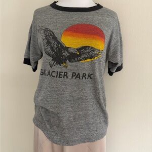 Vintage Glacier Park Montana ring t-shirt, made in USA, size Medium